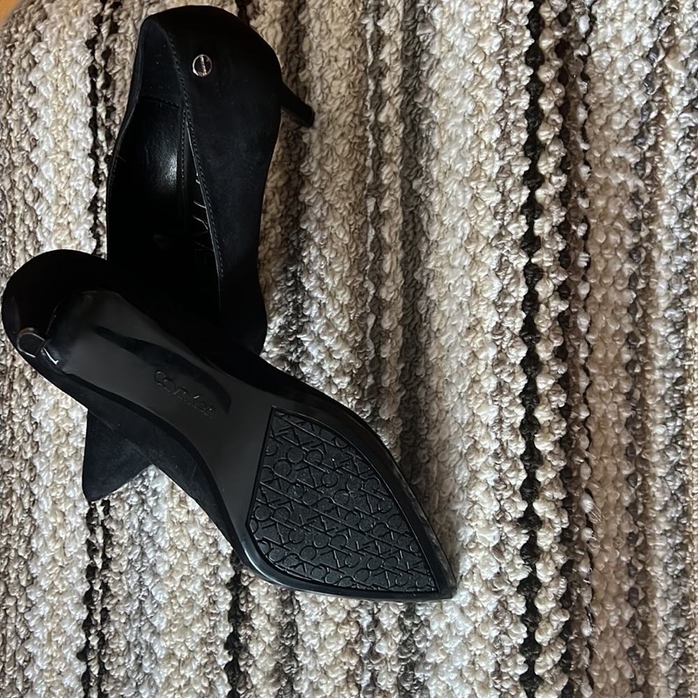 Calvin Klein, woman’s, black, dress shoes. Size 8 1/2 M. Excellent condition. - Picture 2 of 3